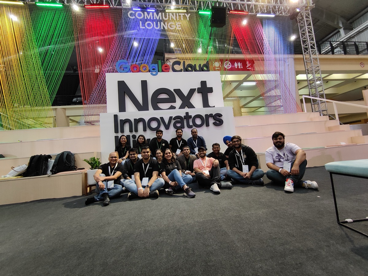 Team group photo at Innovators Hive